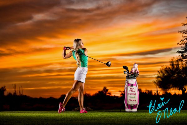 Autograph Card - "Sunset Swing"